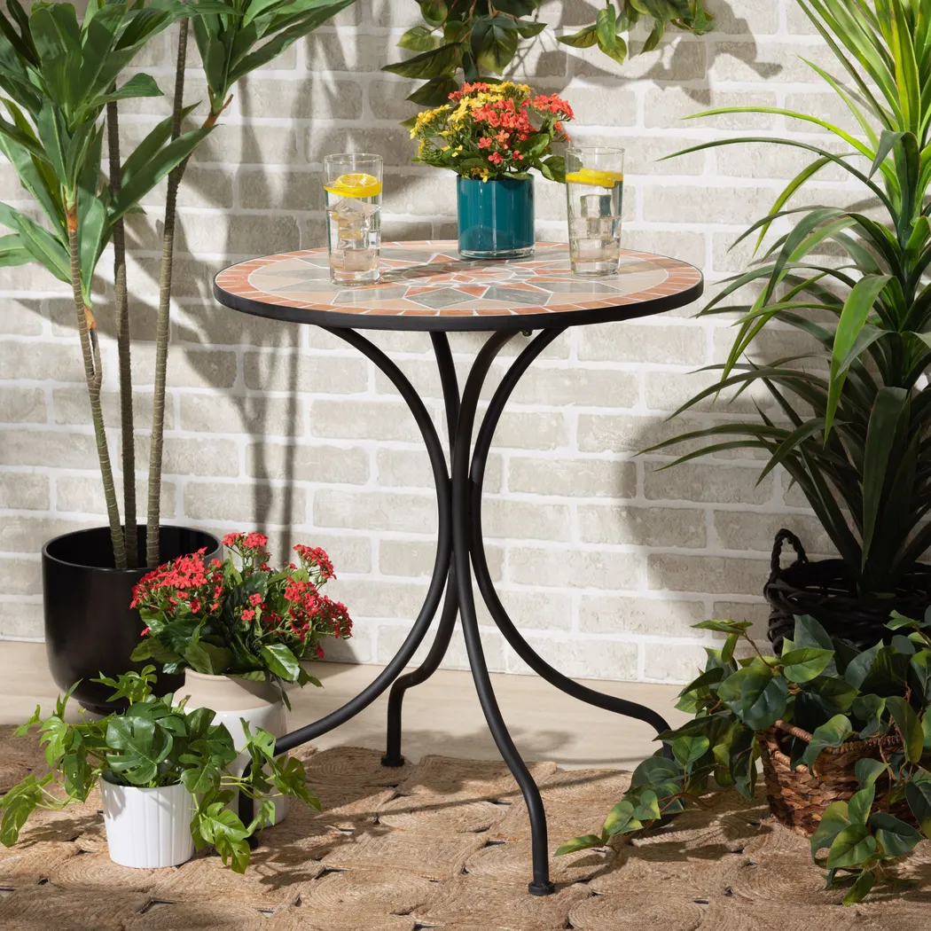Outdoor Rianelle Black Dining Table - Thumbnail - Image 6