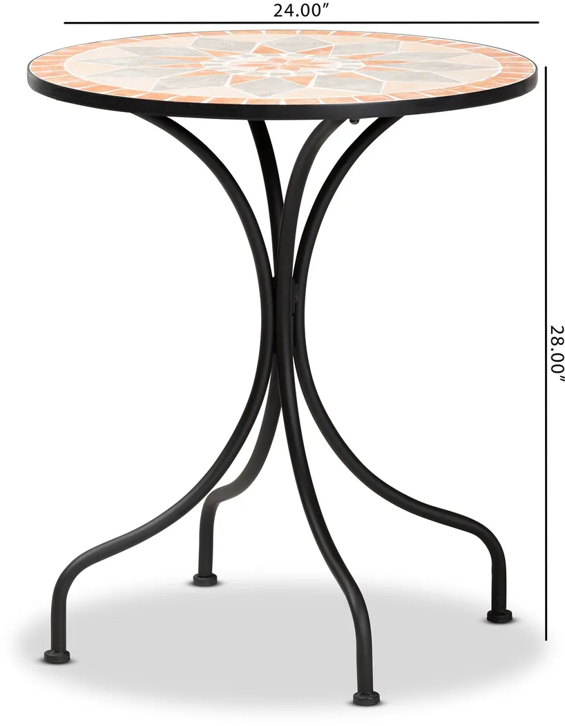 Outdoor Rianelle Black Dining Table - Thumbnail - Image 7