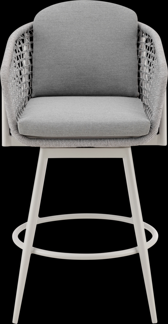 Outdoor Rowding Gray Swivel Barstool - Thumbnail - Image 3