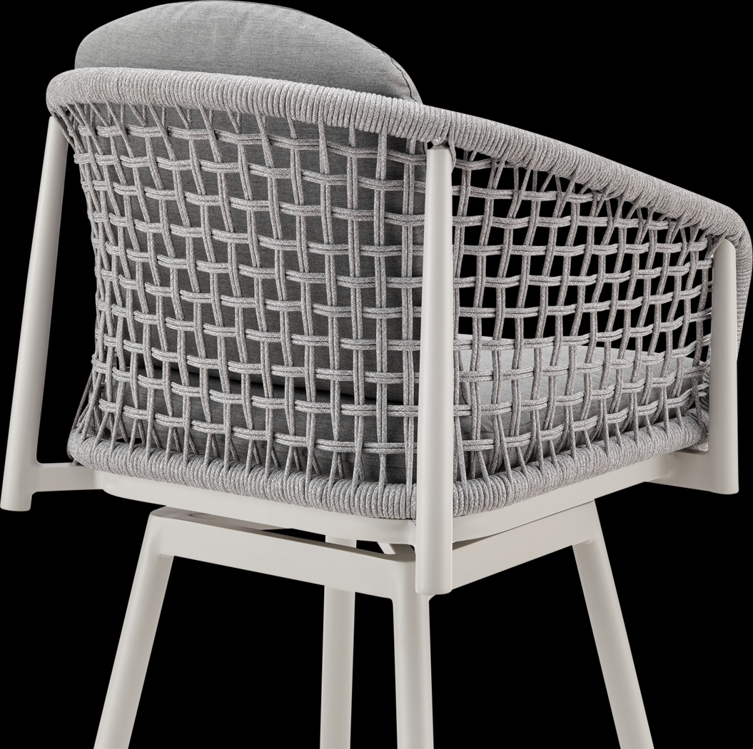 Outdoor Rowding Gray Swivel Barstool - Thumbnail - Image 6