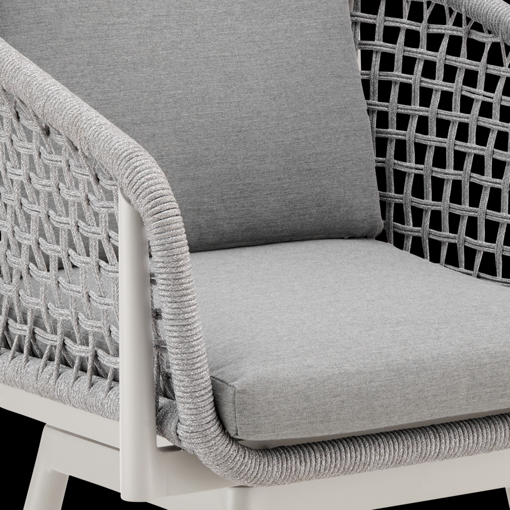 Outdoor Rowding Gray Swivel Barstool - Thumbnail - Image 7