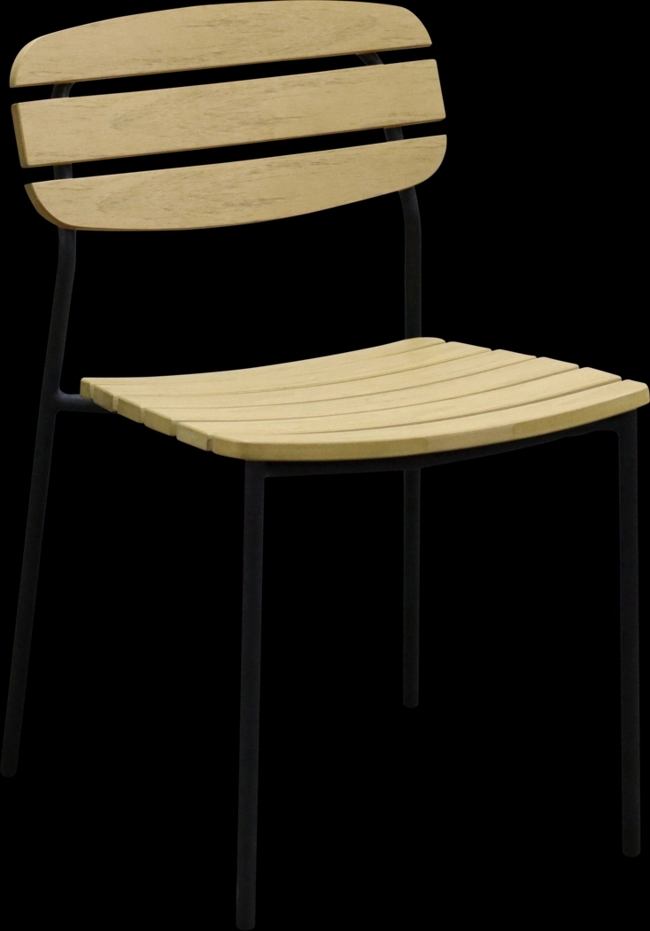 Outdoor Rufiny Brown Side Chair, Set of 2 - Thumbnail - Image 3