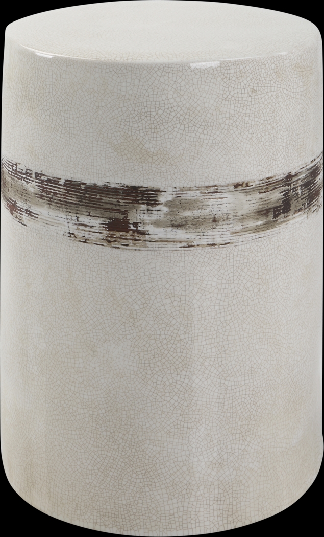 Outdoor Rumra Ivory Garden Stool - Thumbnail - Image 1