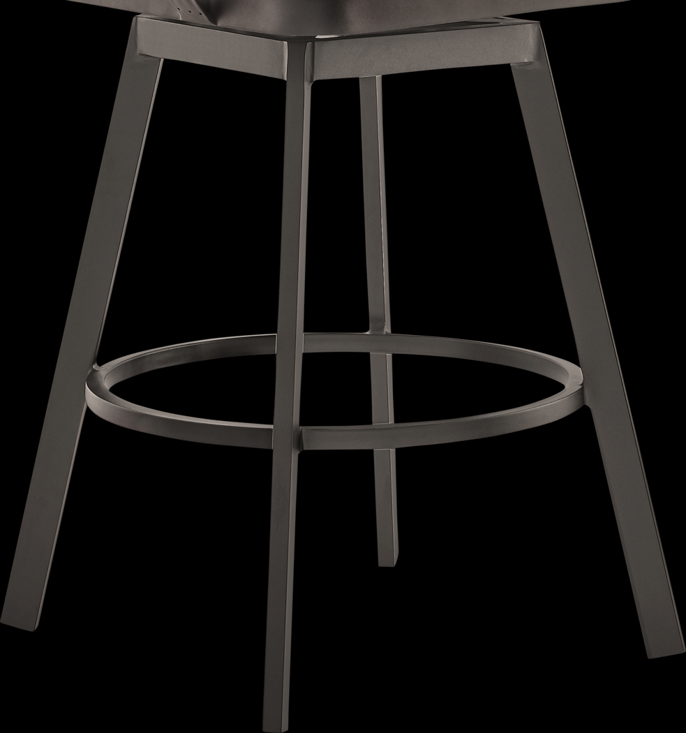 Outdoor Sallodge Brown Swivel Barstool - Thumbnail - Image 9