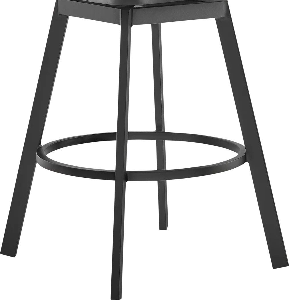 Outdoor Sallodge Charcoal Swivel Barstool - Thumbnail - Image 9
