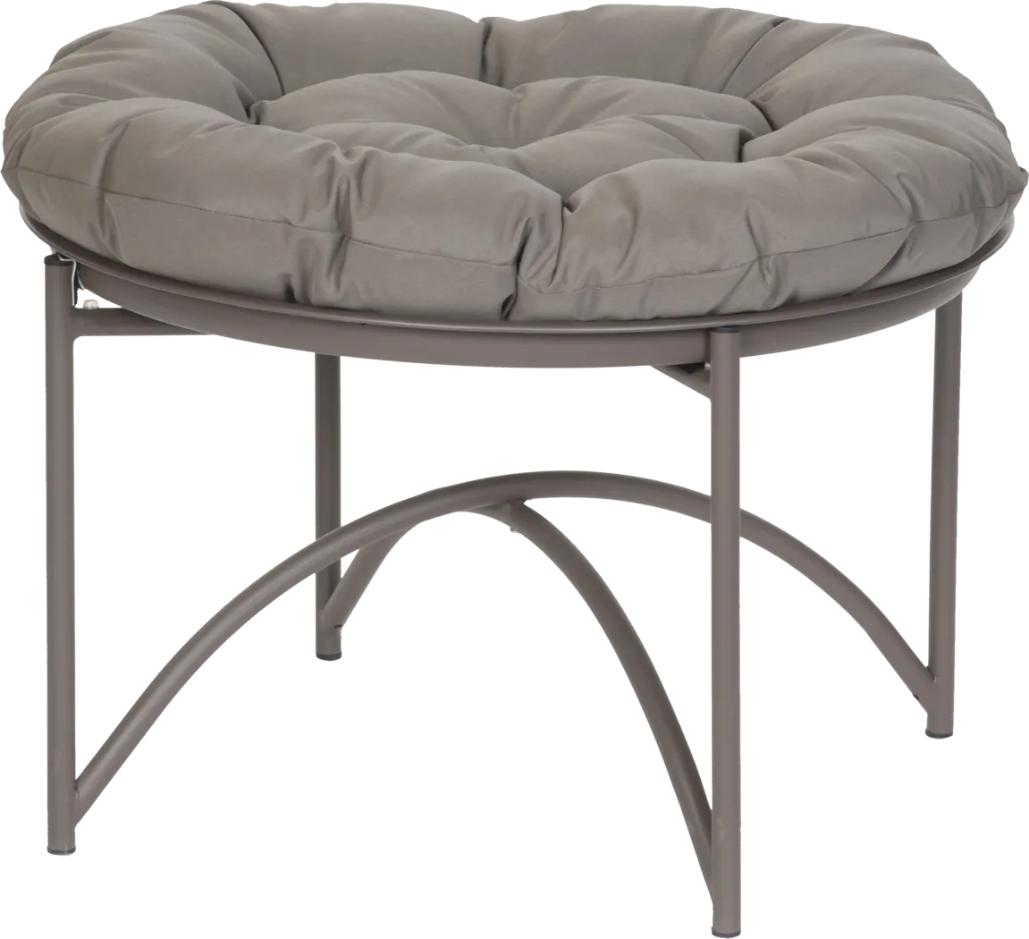 Outdoor Sanrevelle Beige Ottoman - Thumbnail - Image 1