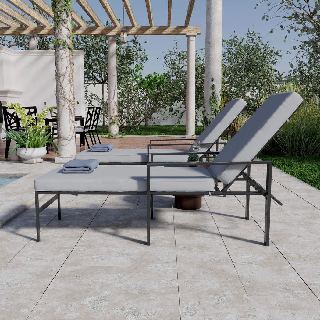 Outdoor Sawyern White Chaise Lounge - Thumbnail - Image 2