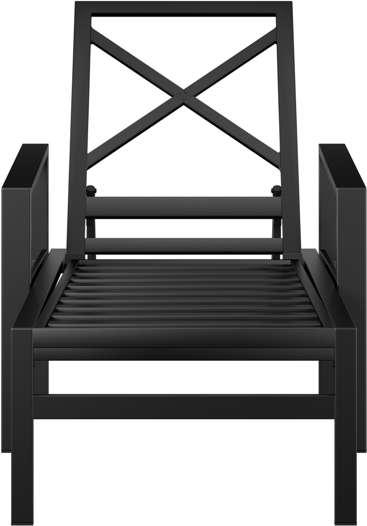 Outdoor Sawyern White Chaise Lounge - Thumbnail - Image 3