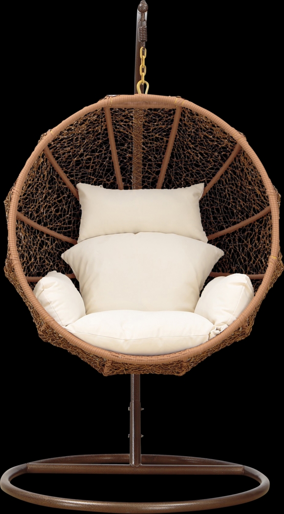 Outdoor Seahorn Cream Hanging Chair - Thumbnail - Image 3