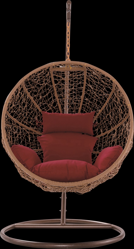 Outdoor Seahorn Red Hanging Chair - Thumbnail - Image 3