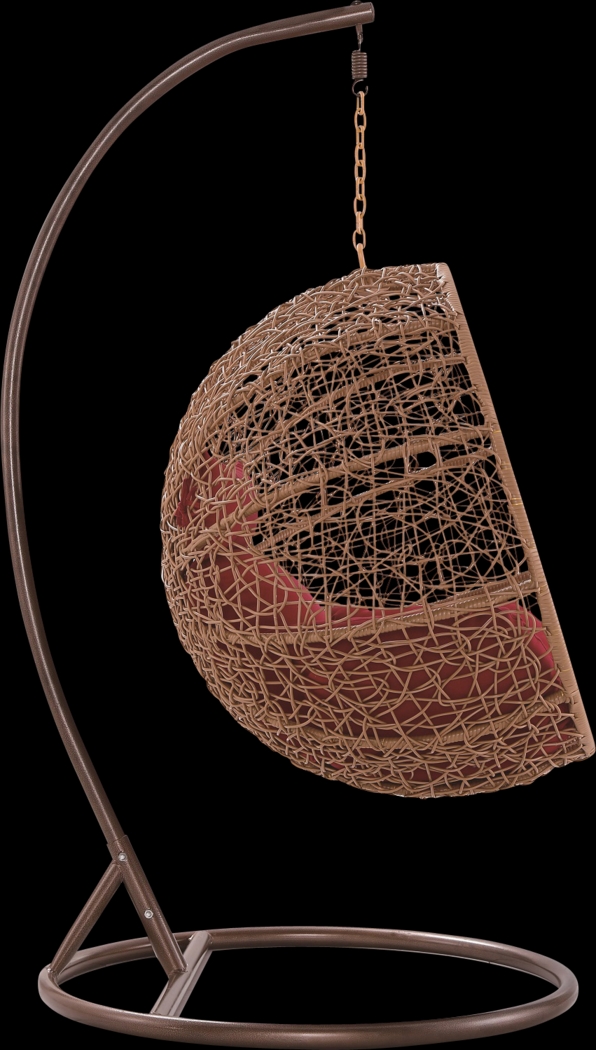 Outdoor Seahorn Red Hanging Chair - Thumbnail - Image 4