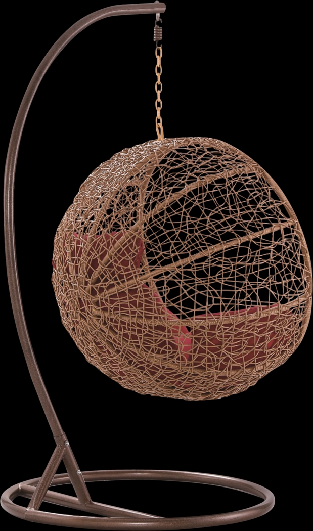 Outdoor Seahorn Red Hanging Chair - Thumbnail - Image 5