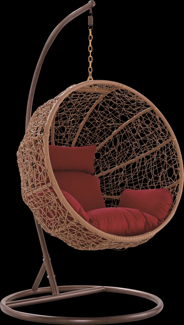 Outdoor Seahorn Red Hanging Chair - Thumbnail - Image 1