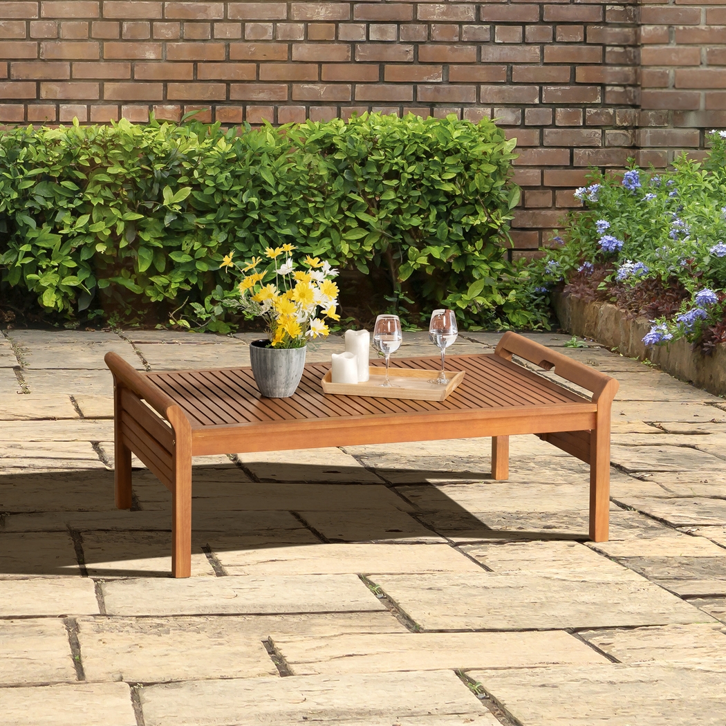 Outdoor Seegmiller Brown Cocktail Table - Thumbnail - Image 2