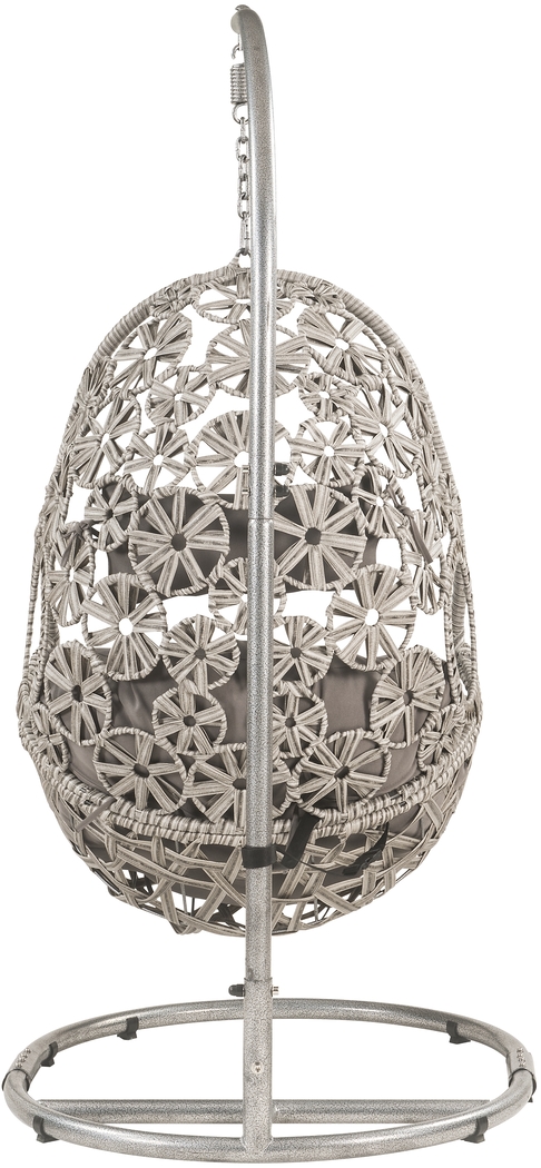 Outdoor Shayleen Light Gray Hanging Chair - Thumbnail - Image 5