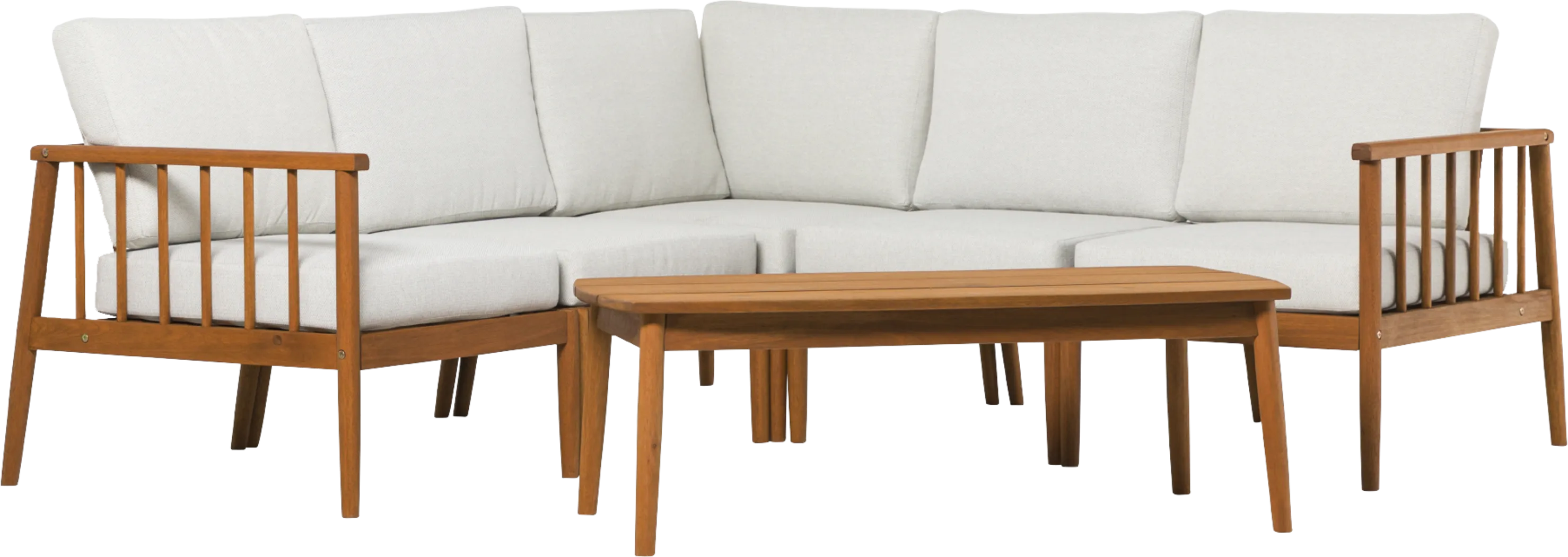 Outdoor Shellrich Coast Brown 6pc Chat Set - Thumbnail - Image 4