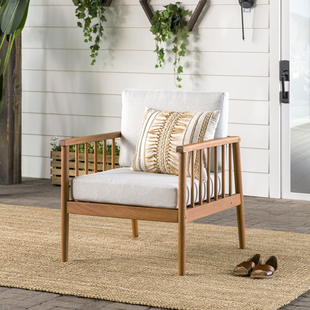 Outdoor Shellrich Coast Brown Accent Chair - Thumbnail - Image 3