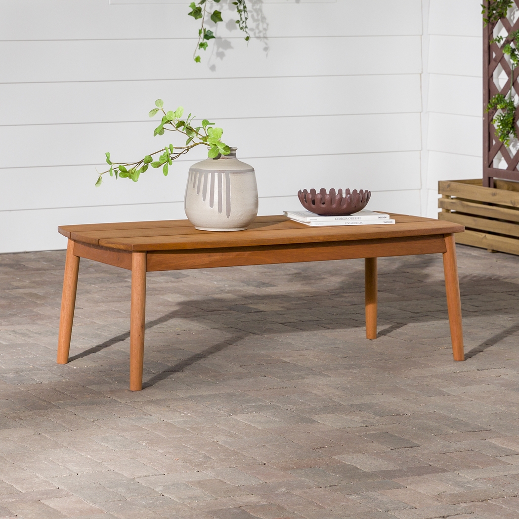 Outdoor Shellrich Coast Brown Cocktail Table - Thumbnail - Image 3