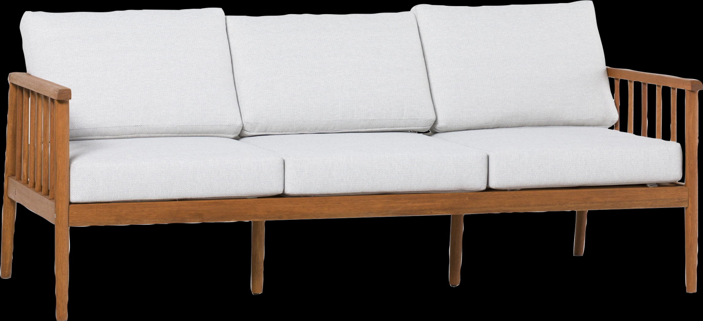 Outdoor Shellrich Coast Brown Sofa - Thumbnail - Image 1