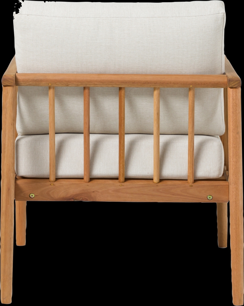 Outdoor Shellrich Coast Natural Accent Chair - Thumbnail - Image 5