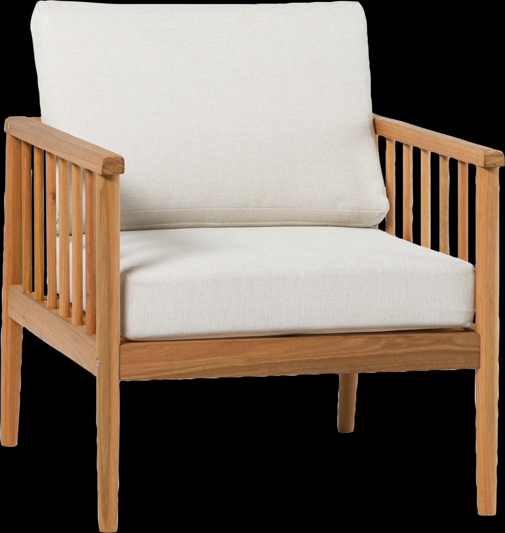 Outdoor Shellrich Coast Natural Accent Chair - Thumbnail - Image 1