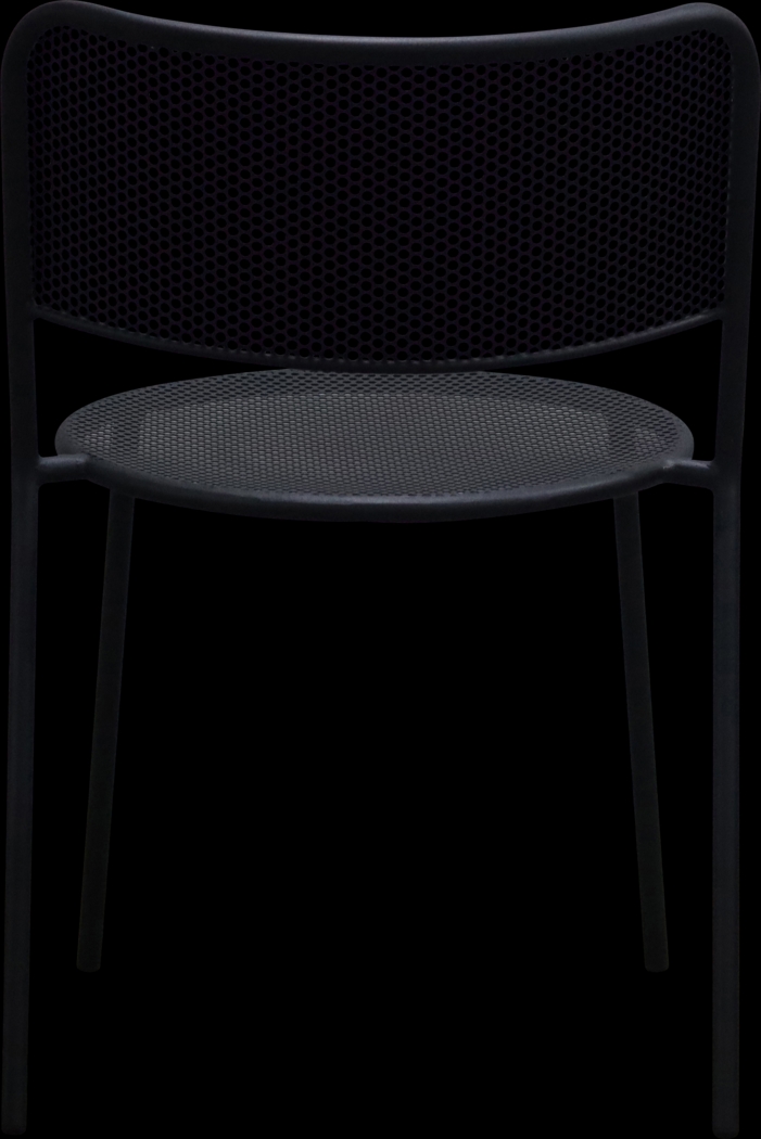 Outdoor Sherwoody Black Side Chair, Set of 2 - Thumbnail - Image 9