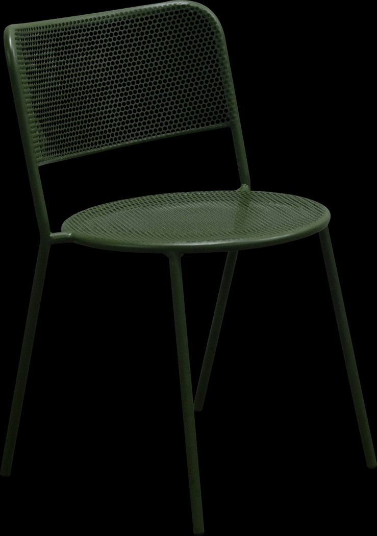 Outdoor Sherwoody Green Side Chair, Set of 2 - Thumbnail - Image 5