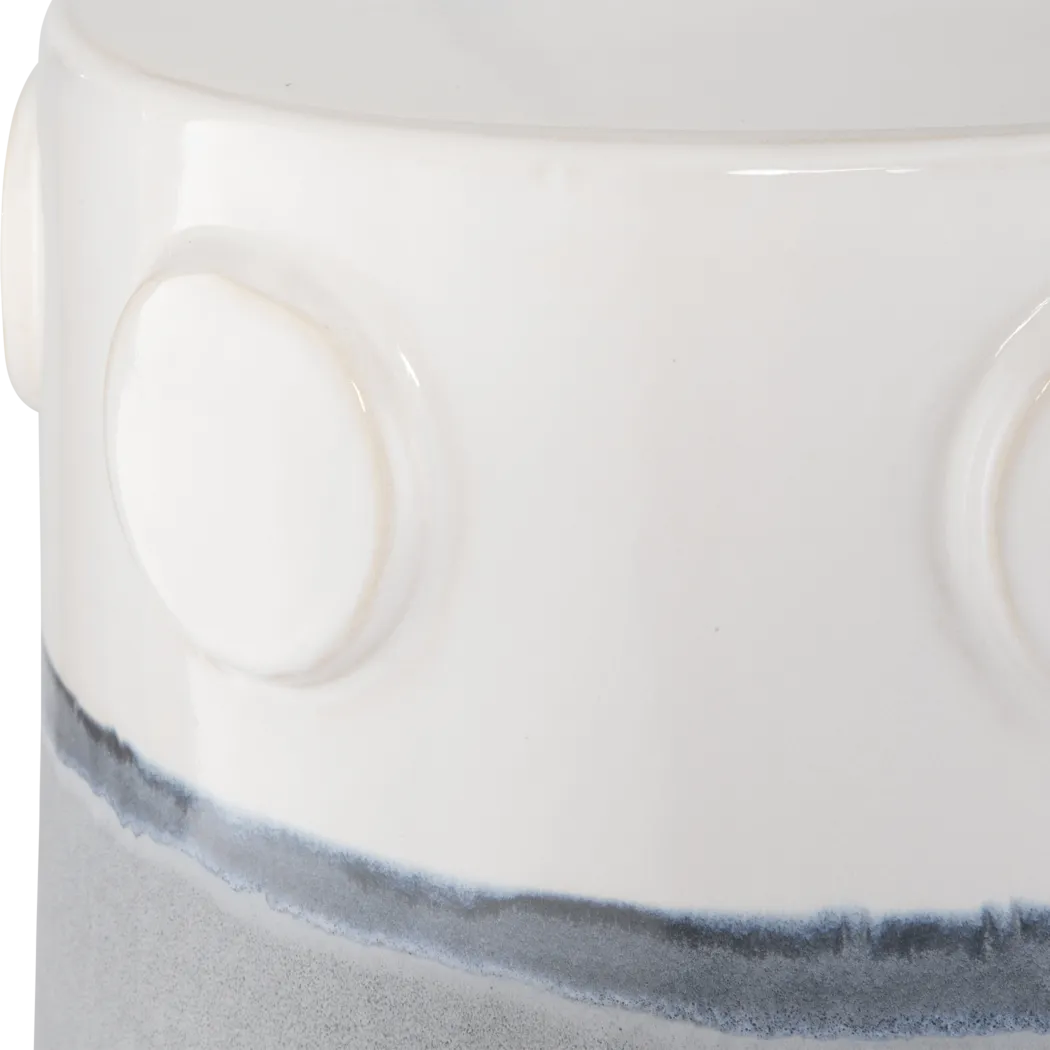 Outdoor Sierre Gray Garden Stool - Thumbnail - Image 2