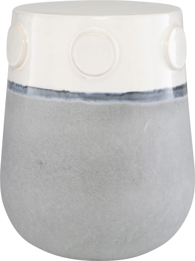 Outdoor Sierre Gray Garden Stool - Thumbnail - Image 3