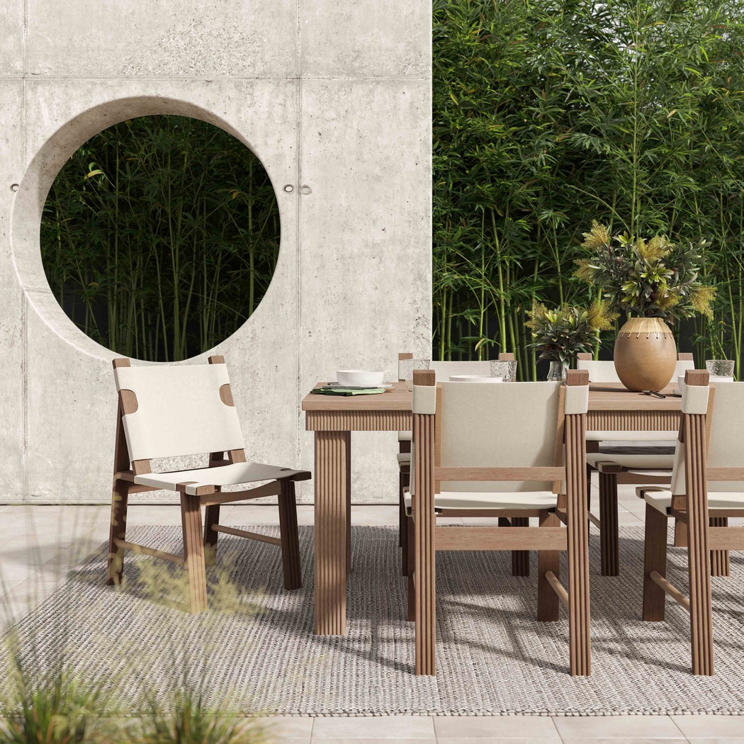 Outdoor Sodhi Brown 108 in. Dining Table - Thumbnail - Image 2