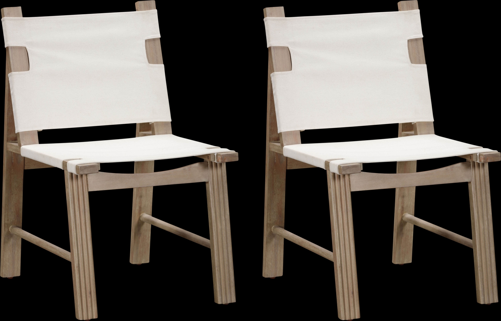 Outdoor Sodhi Cream Side Chair, Set of 2 - Thumbnail - Image 1