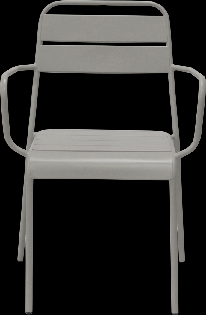 Outdoor Sowelle Gray Arm Chair, Set of 2 - Thumbnail - Image 2