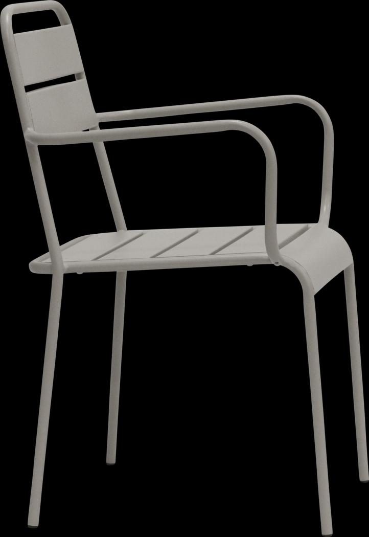 Outdoor Sowelle Gray Arm Chair, Set of 2 - Thumbnail - Image 4