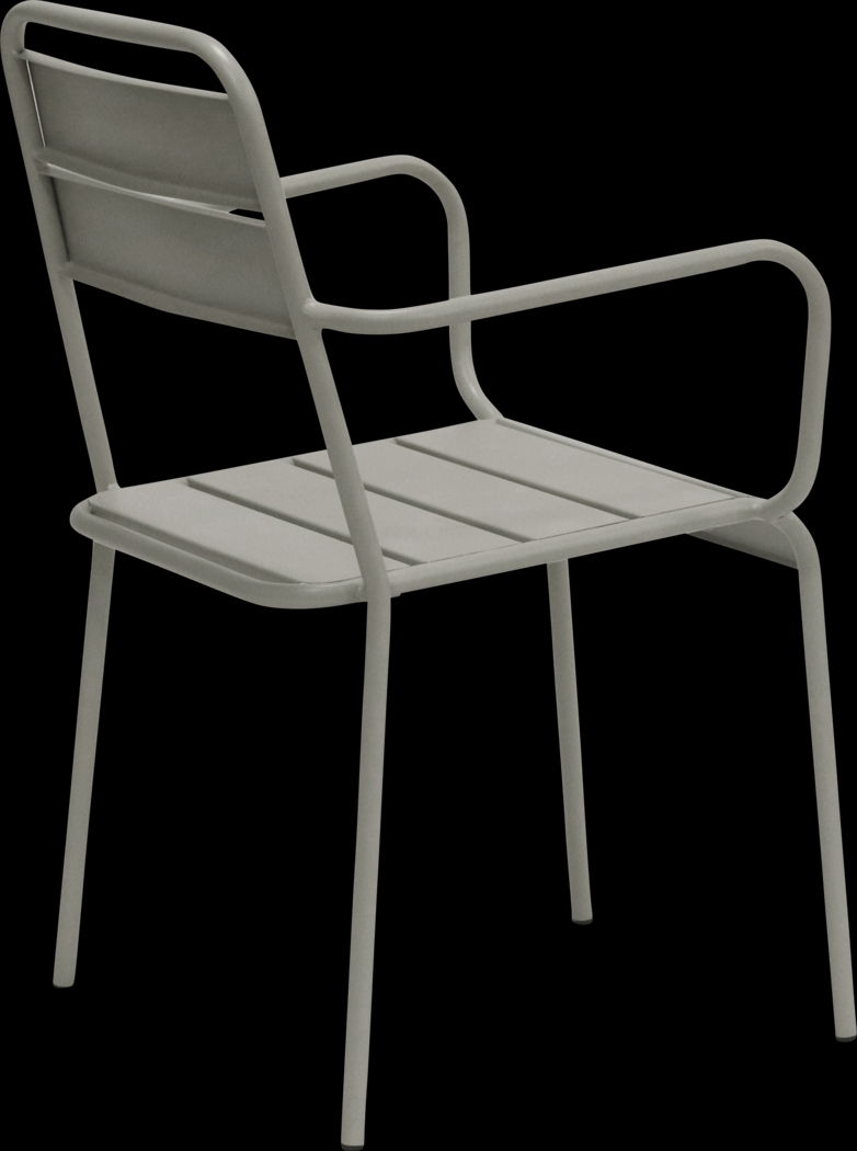 Outdoor Sowelle Gray Arm Chair, Set of 2 - Thumbnail - Image 5