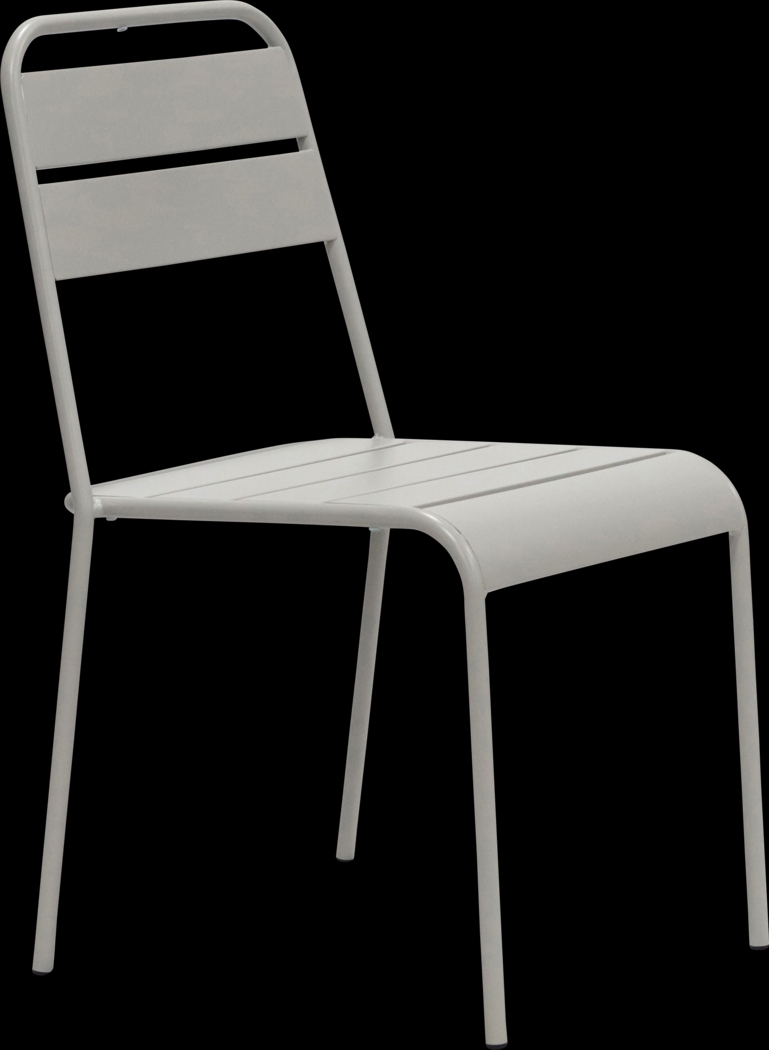 Outdoor Sowelle Gray Side Chair, Set of 2 - Thumbnail - Image 3