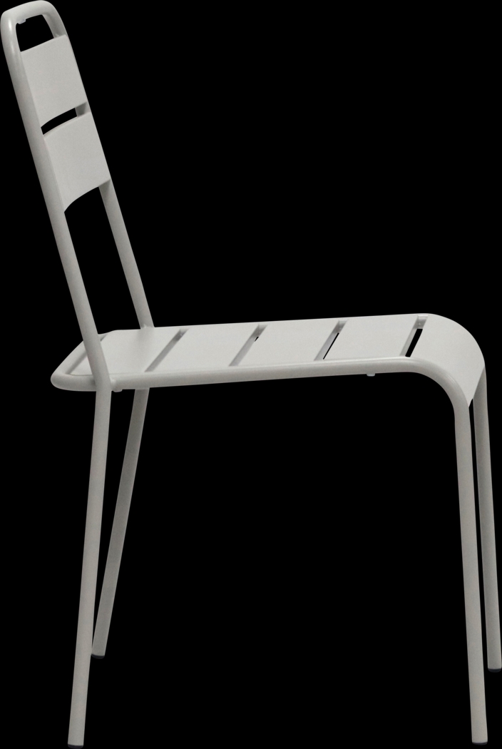 Outdoor Sowelle Gray Side Chair, Set of 2 - Thumbnail - Image 4