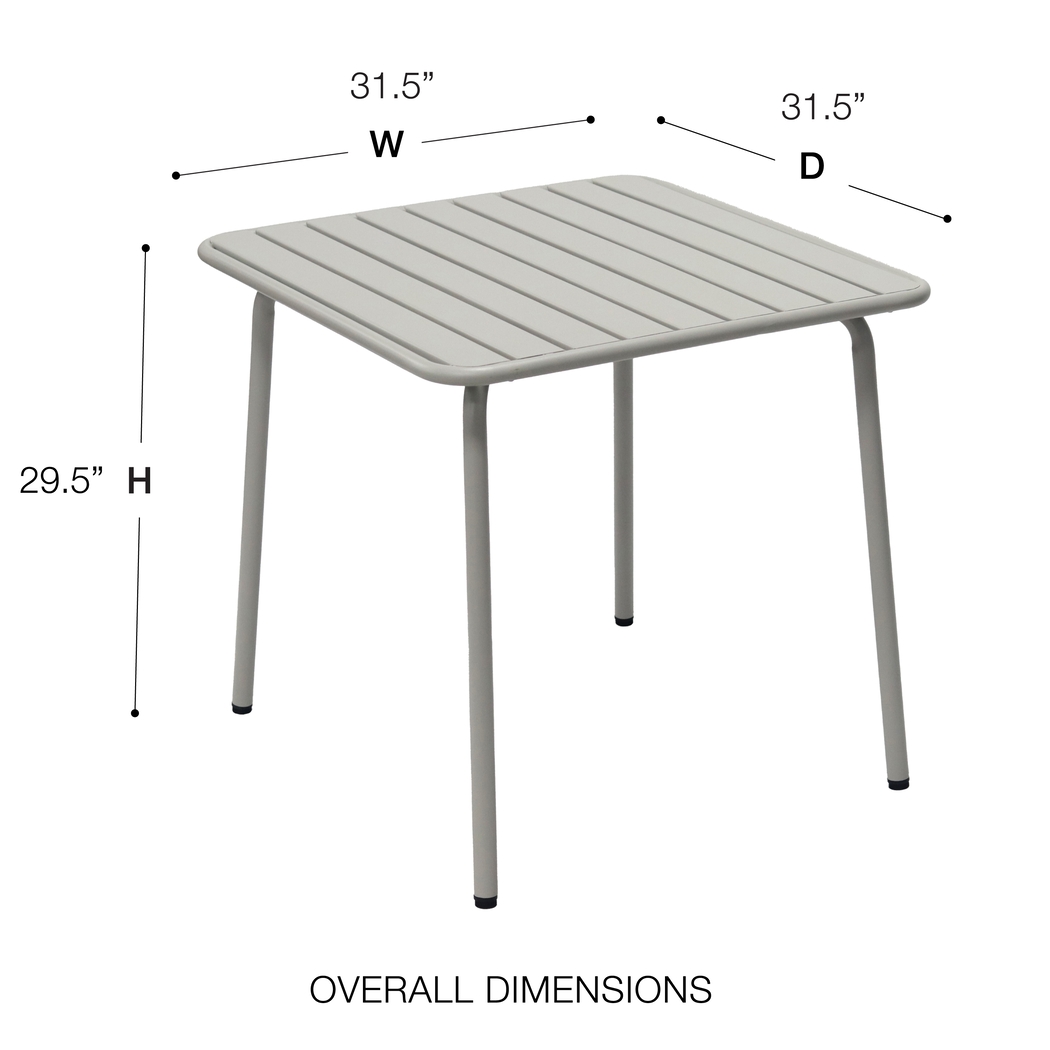 Outdoor Sowelle Gray Dining Table - Thumbnail - Image 8