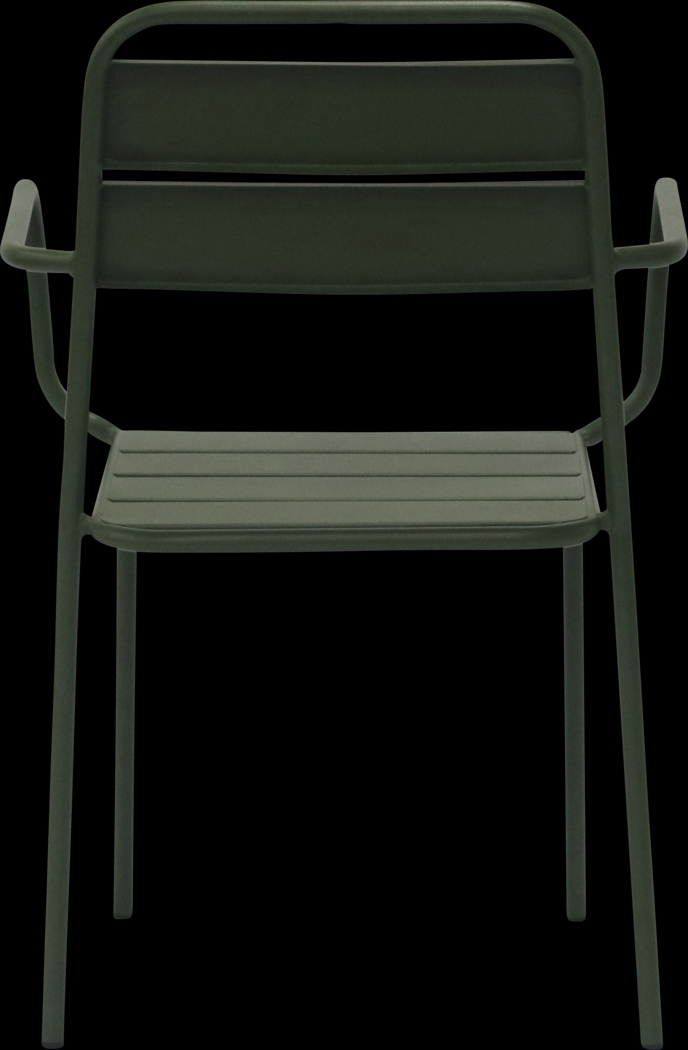 Outdoor Sowelle Green Arm Chair, Set of 2 - Thumbnail - Image 8