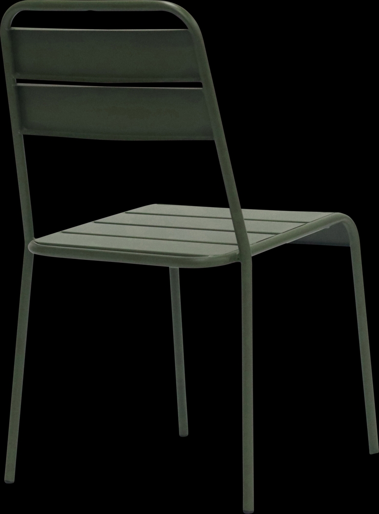 Outdoor Sowelle Green Side Chair, Set of 2 - Thumbnail - Image 5