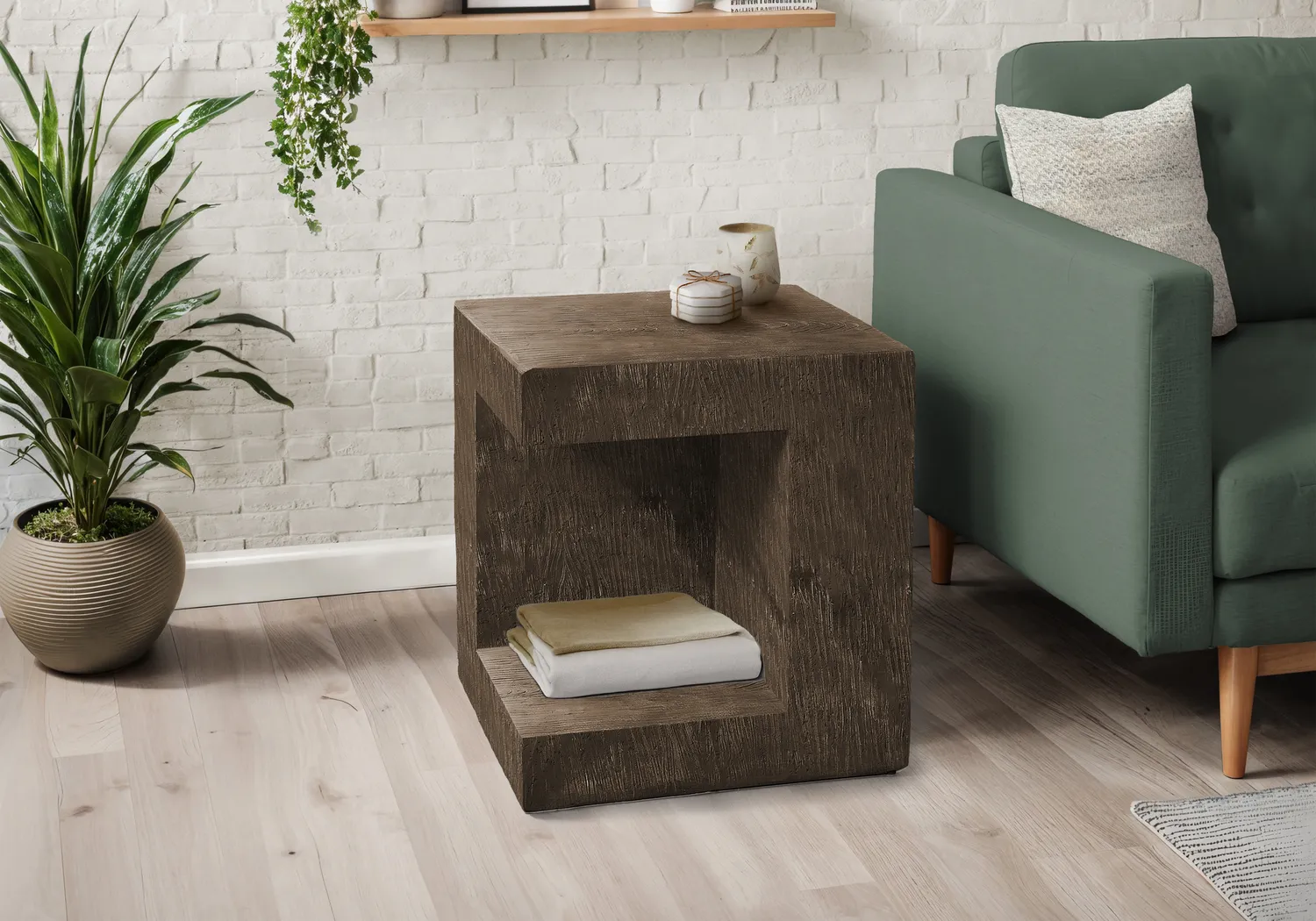 Outdoor Spheremart Brown End Table - Thumbnail - Image 2
