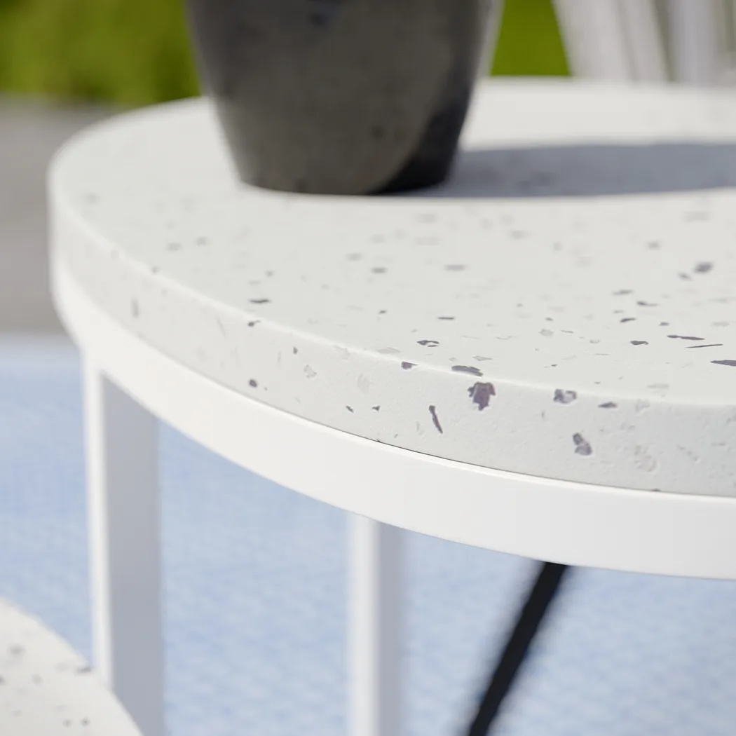 Outdoor Storrington White Nesting Tables Set of 2 - Image 5