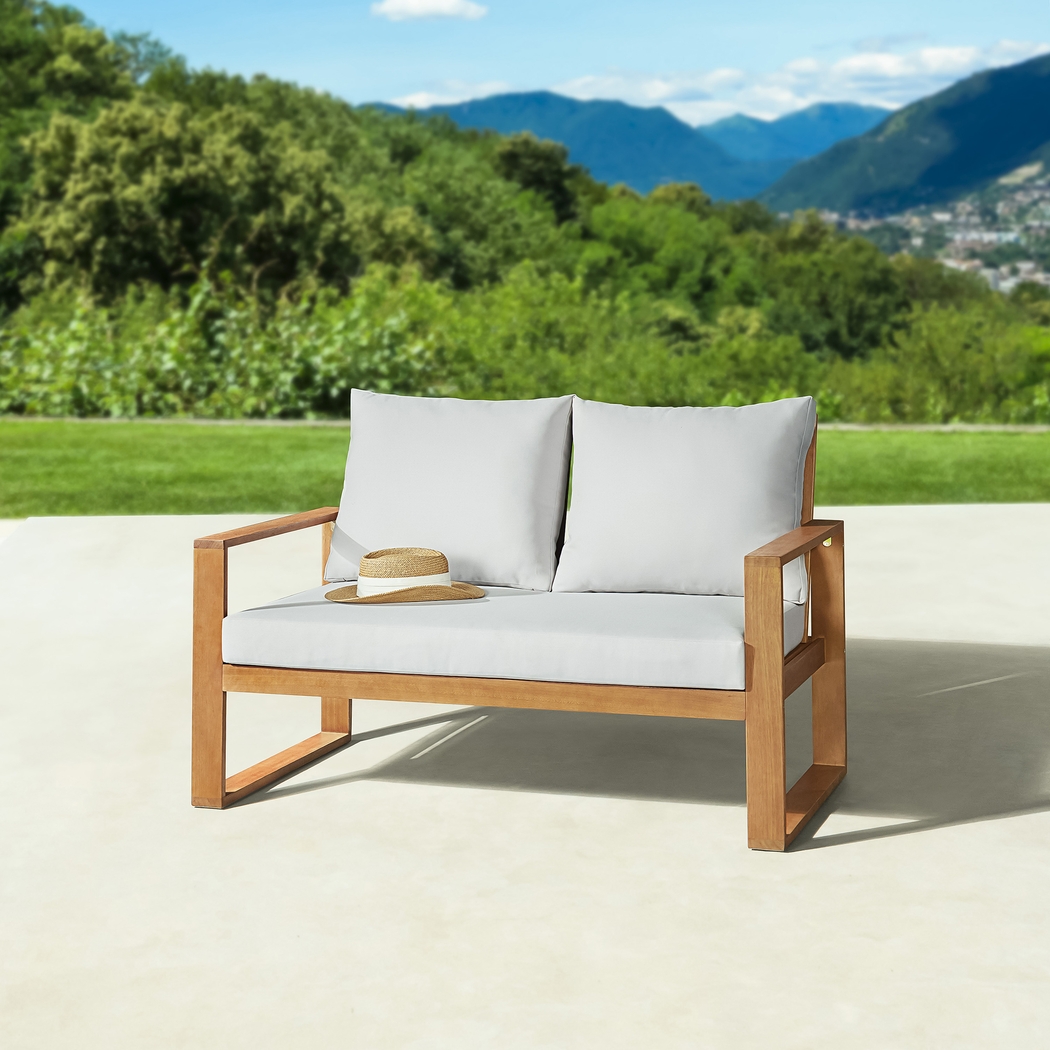 Outdoor Tahquitz Brown Bench - Thumbnail - Image 2