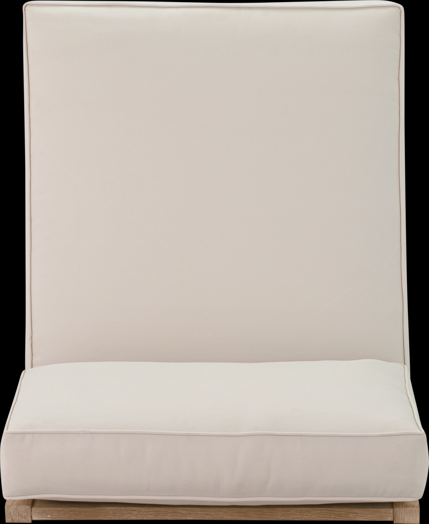 Outdoor Takena Beige Armless Chair - Thumbnail - Image 5