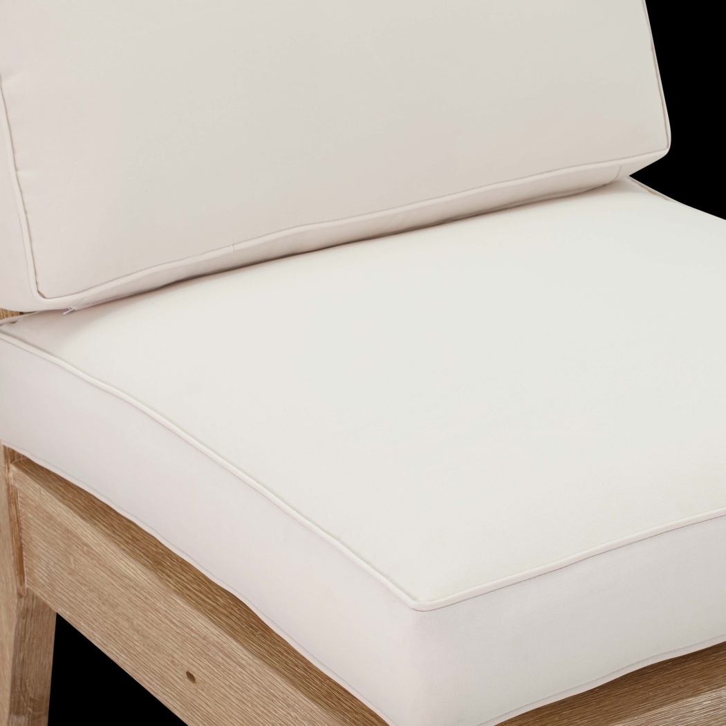 Outdoor Takena Beige Armless Chair - Thumbnail - Image 6