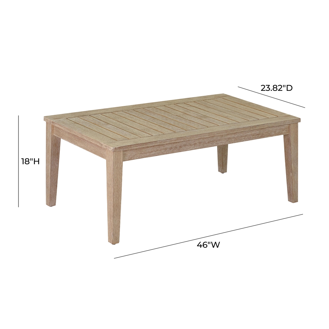 Outdoor Takena Beige Coffee Table - Thumbnail - Image 6