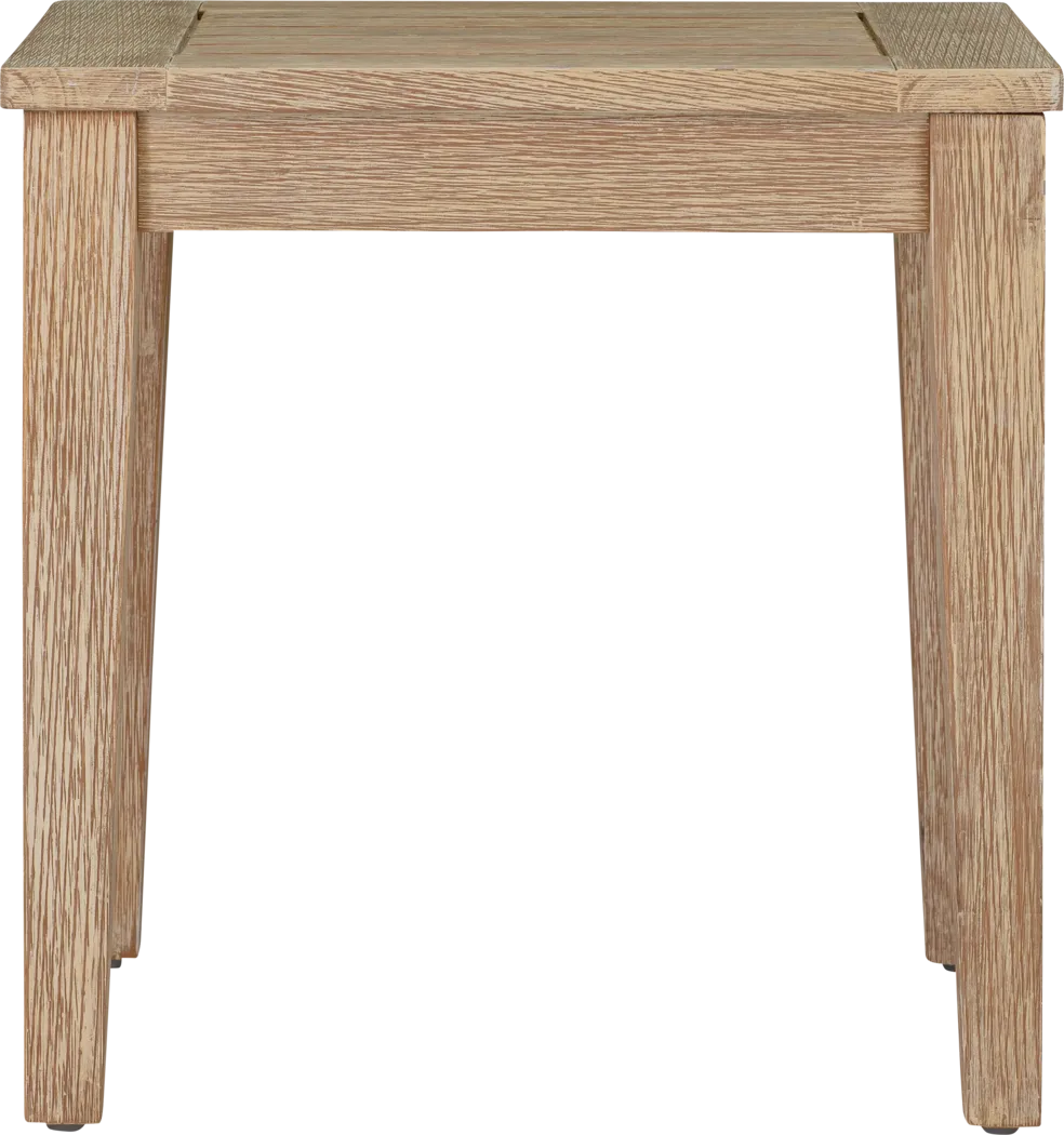 Outdoor Takena Beige End Table - Thumbnail - Image 2