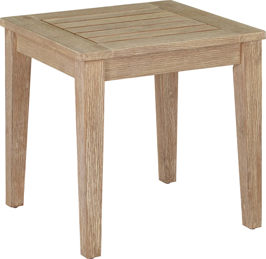 Outdoor Takena Beige End Table - Thumbnail - Image 1