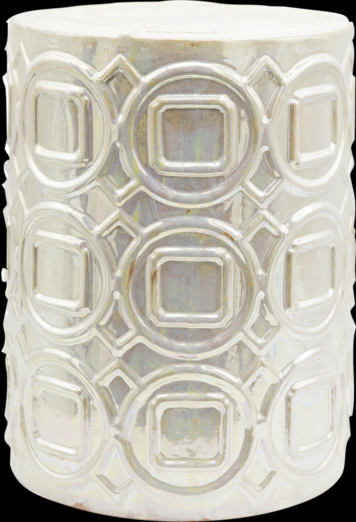 Outdoor Thirlmere Cream Garden Stool - Thumbnail - Image 1