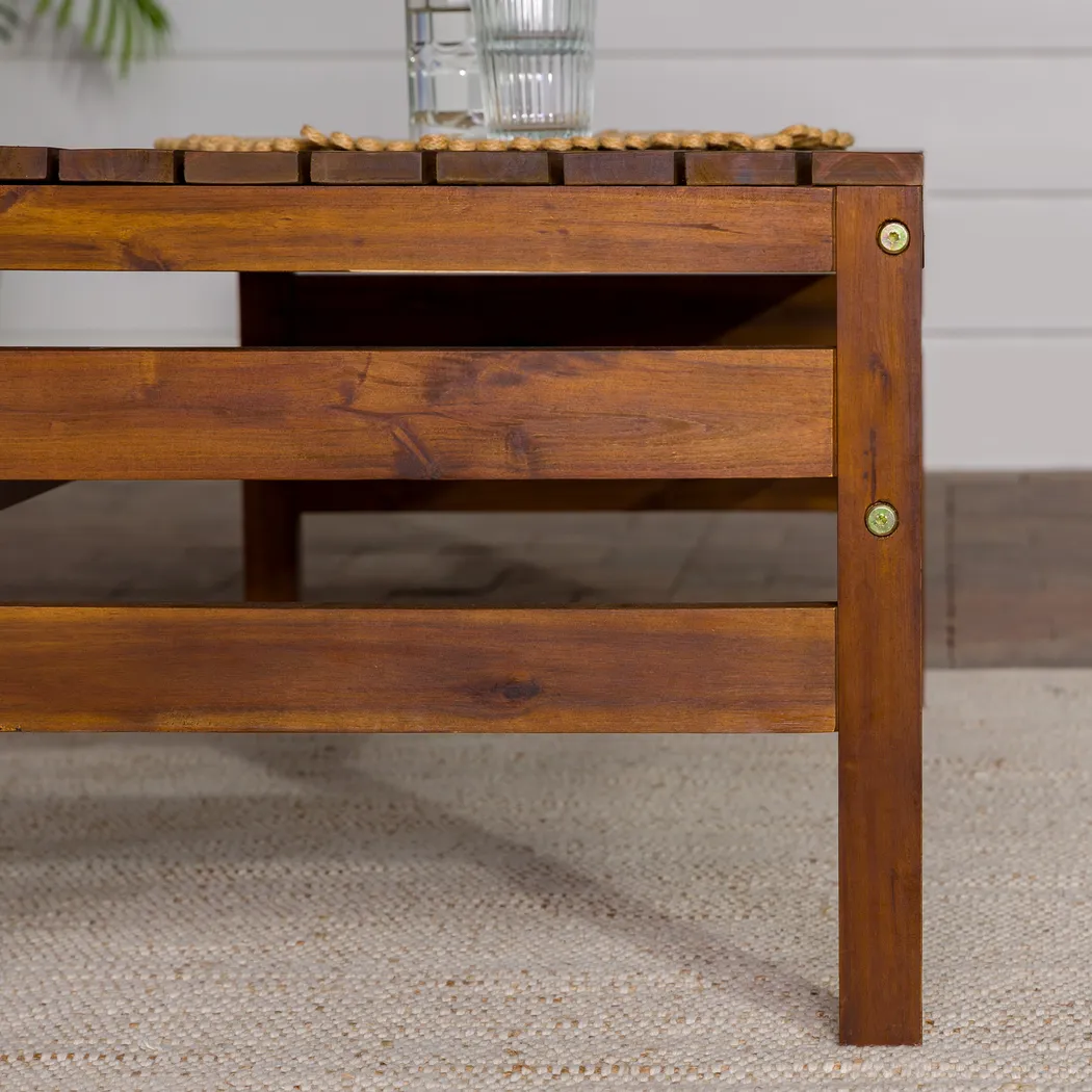 Outdoor Tonalea Dark Brown Cocktail Table - Thumbnail - Image 5