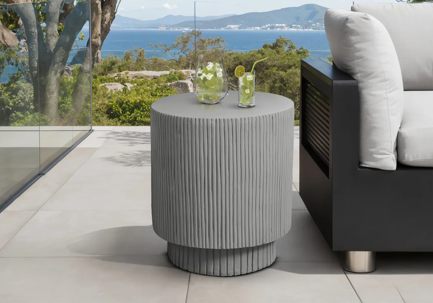 Outdoor Tucany Gray End Table - Thumbnail - Image 3